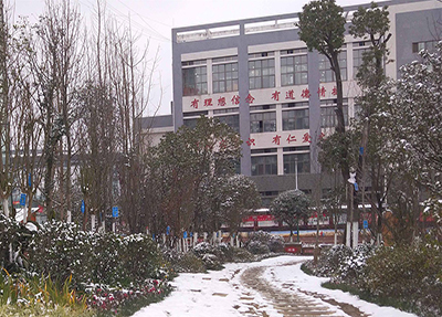 雪中校園